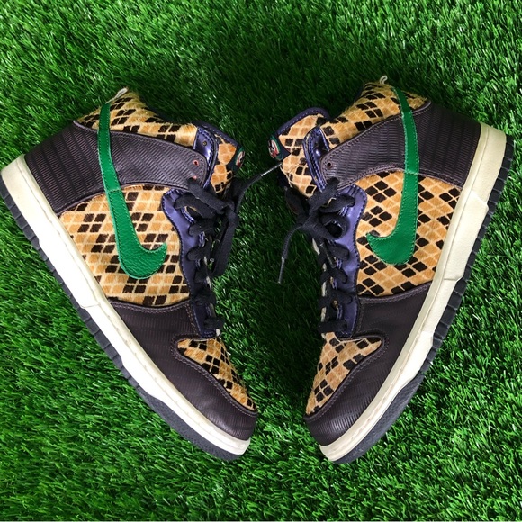 RARE Nike Dunk High Premium Samurai Horse Hair Sneakers Size 10.5 - Picture 12 of 12